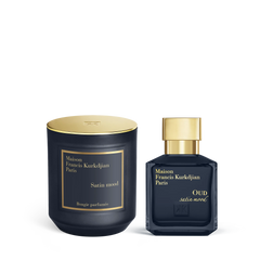 OUD satin mood Scented candle <br>and Eau de parfum Duo null