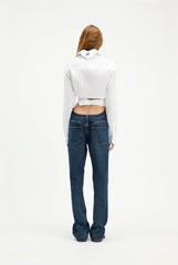 The Cropped Cache-Cœur Shirt