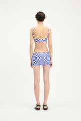 The Blue Target Mini Skirt