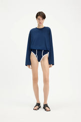 The Long-Sleeved Twisted Bodysuit