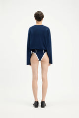 The Long-Sleeved Twisted Bodysuit