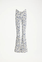 The Curved Denim Flower Jeans