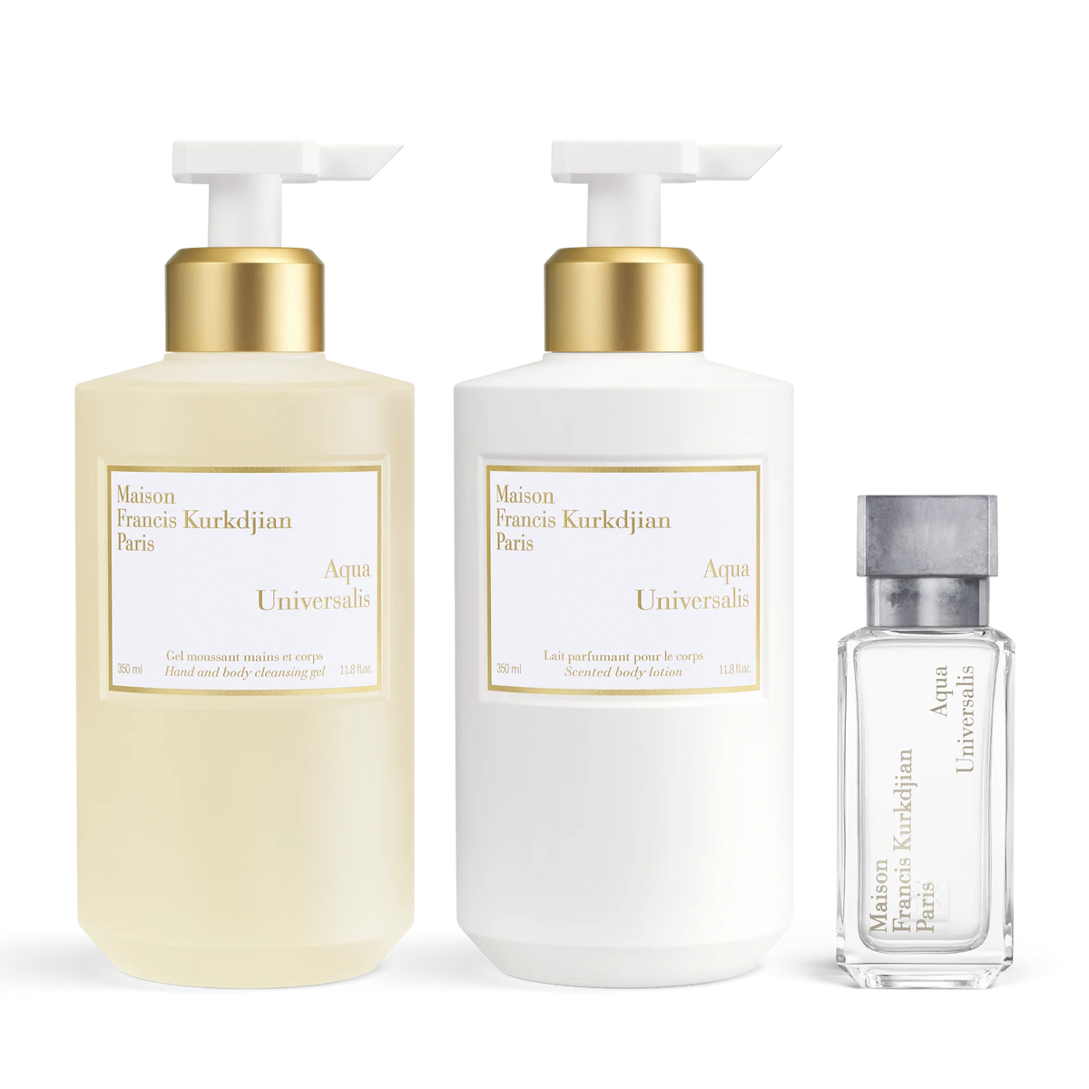 Aqua Universalis Scented hand & body cleansing gel, Scented body lotion <br>and Eau de toilette Trio null
