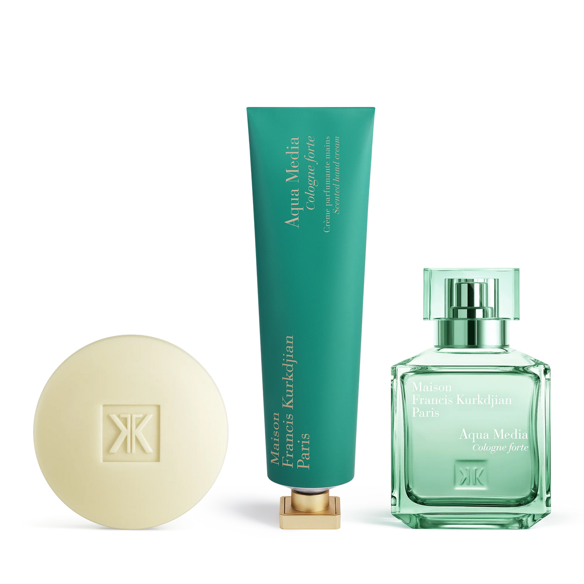 Aqua Media Cologne forte Scented soap, Scented hand cream <br>and Eau de parfum Trio null