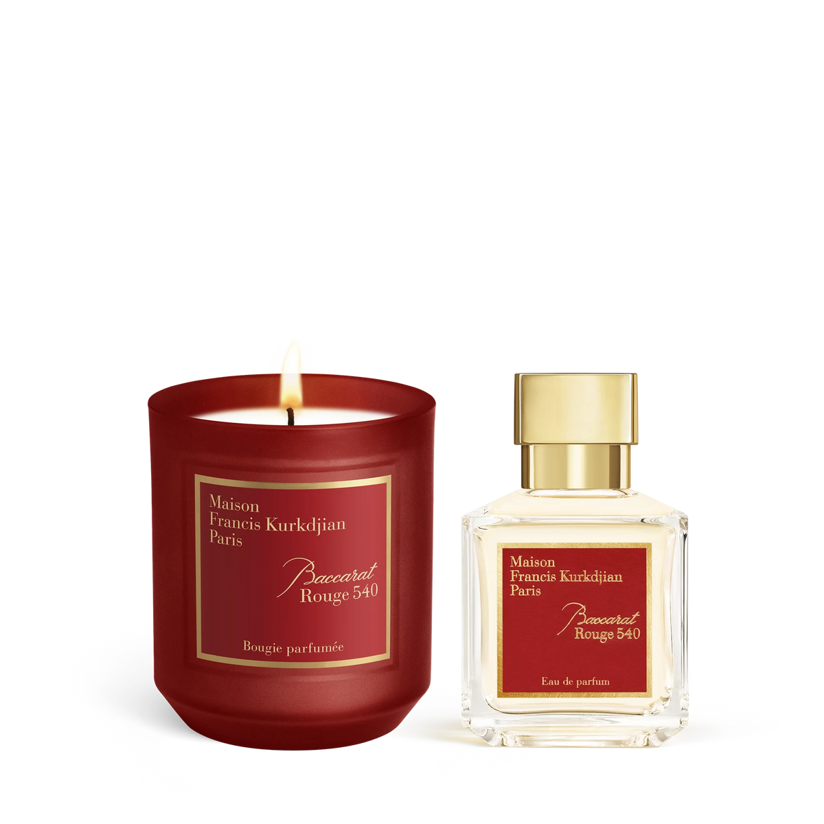Baccarat Rouge 540 Scented candle <br>and Eau de parfum Duo null