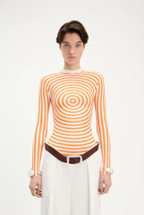 The Orange Target Top