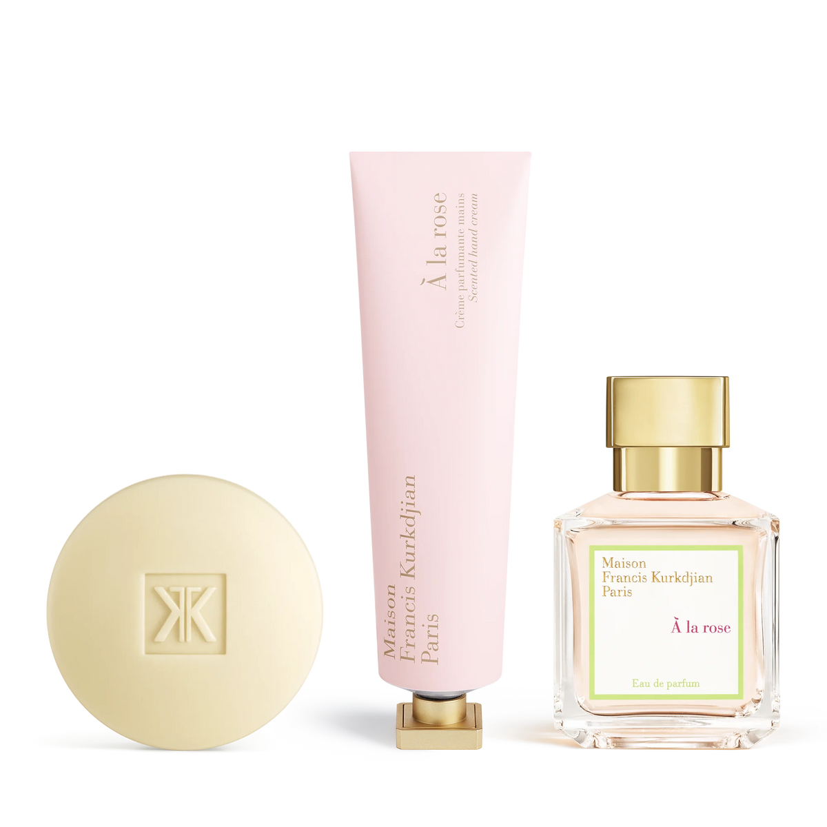 À la rose Scented soap, Scented hand cream <br>and Eau de parfum Trio null