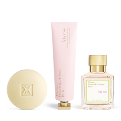 À la rose Scented soap, Scented hand cream <br>and Eau de parfum Trio null